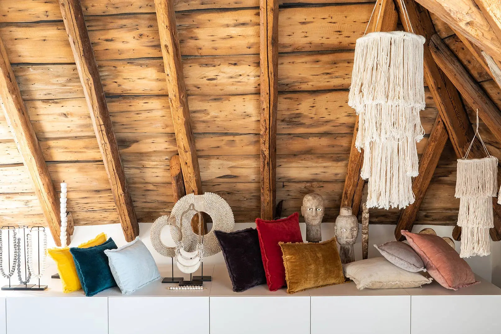 Coussin Uni Fara Lin 30 X 50 Maison Vivaraise & La Cerise sur le Gâteau