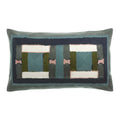 Coussin A Brodé Taho Vert de gris 30 x 50 Maison Vivaraise & La Cerise sur le Gâteau