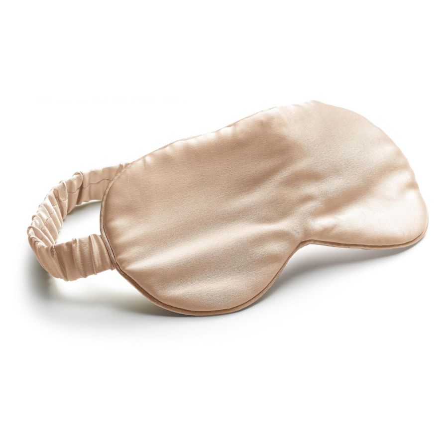 Masque de nuit Ashley 100% Soie Latte 9 x 23 PLAID.