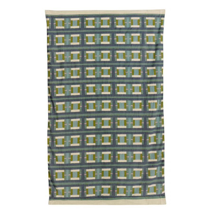 Plaid Imprimé Taho Vert De Gris 135 X 200 PLAID.