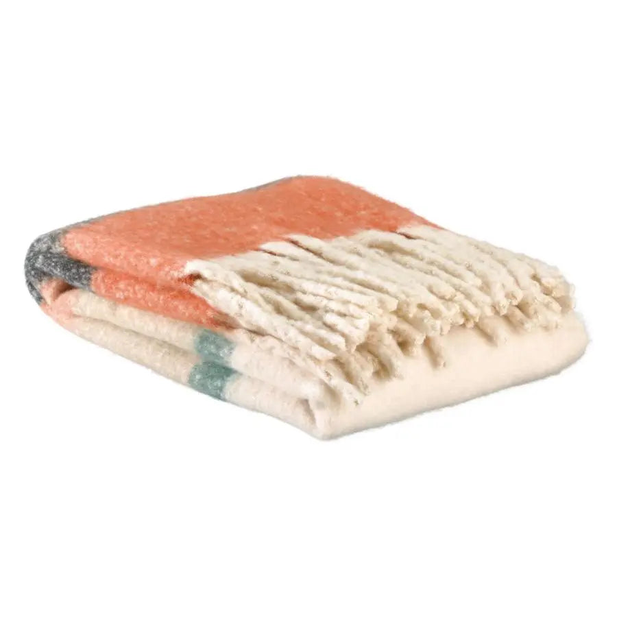 Plaid Isabel Recyclé Châtaigne 130 X 160 Maison Vivaraise & La Cerise sur le Gâteau