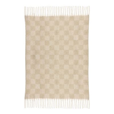 Plaid Isabel Recyclé damier Nuage 130X160 PLAID.
